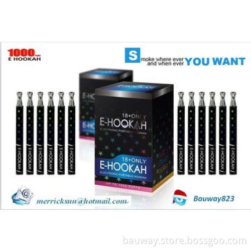 1000 puffs disposable E-hookah, hot selling